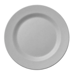 PLATOS DE MELAMINA DISEÑO GRIS BRILLOSO