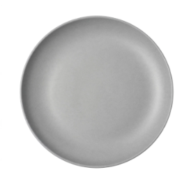 PLATOS DE MELAMINA DISEÑO GRIS BRILLOSO