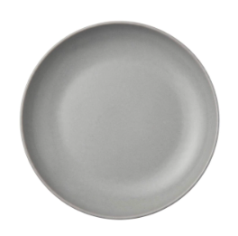 PLATOS DE MELAMINA DISEÑO GRIS BRILLOSO