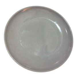 PLATOS DE MELAMINA DISEÑO GRIS BRILLOSO