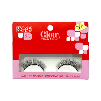 PESTAÑAS 3D GLOW BEAUTY