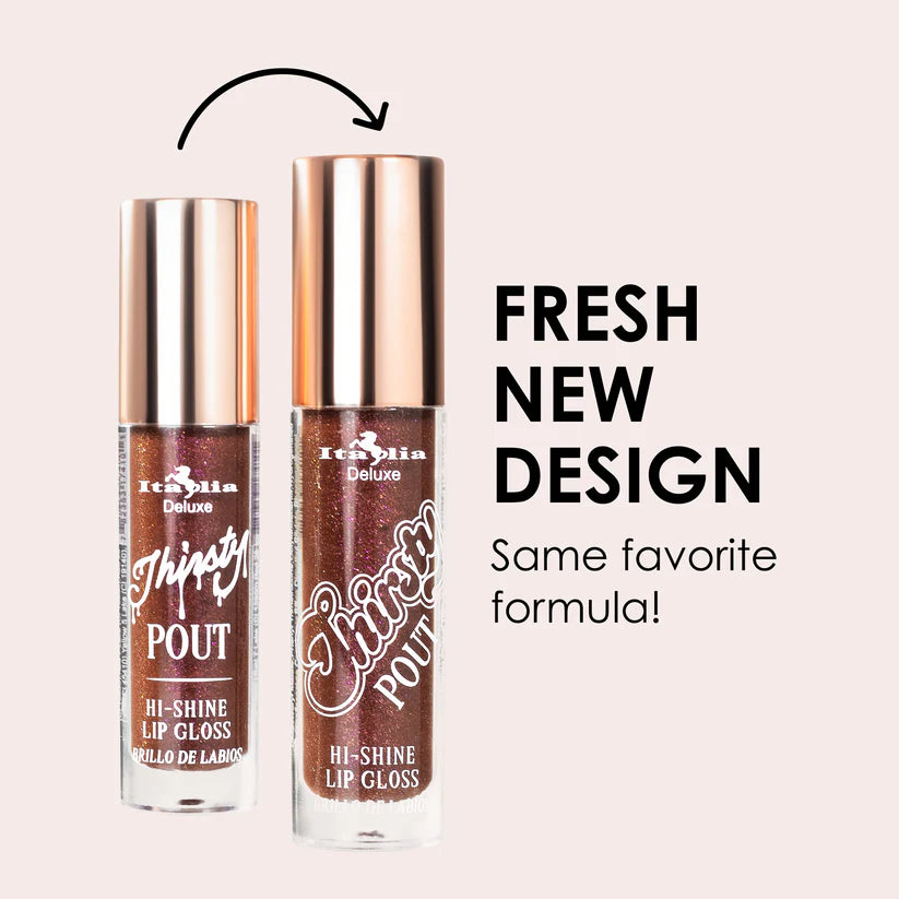 Thirsty Pout Hi-Shine Lip Gloss italia deluxe