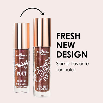 Thirsty Pout Hi-Shine Lip Gloss italia deluxe blister
