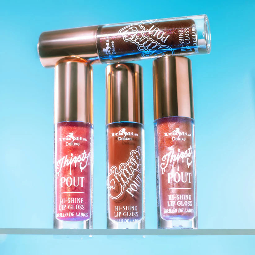 Thirsty Pout Hi-Shine Lip Gloss italia deluxe blister