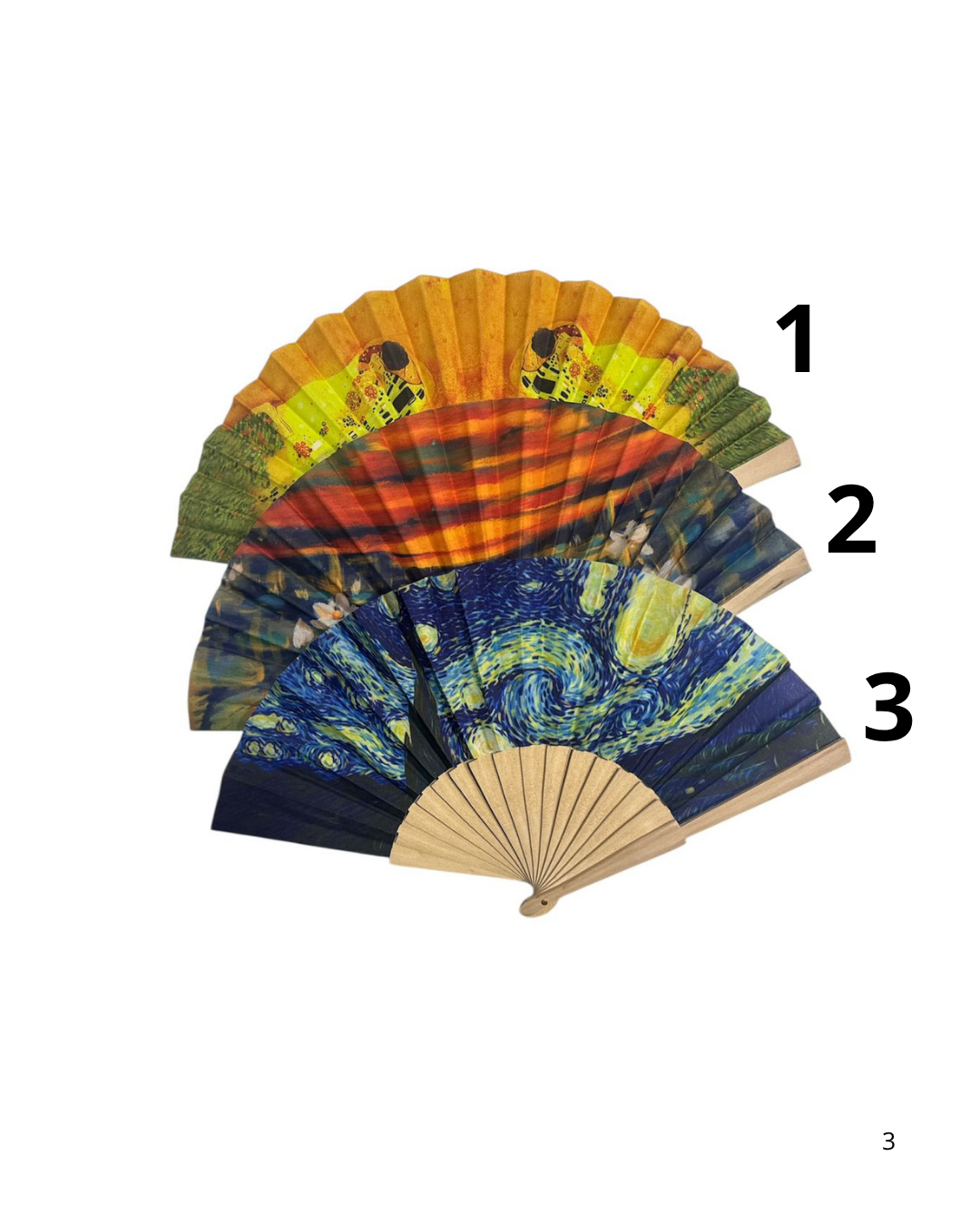 ABANICO DE MADERA CON TELA SZ-235 SZ-236