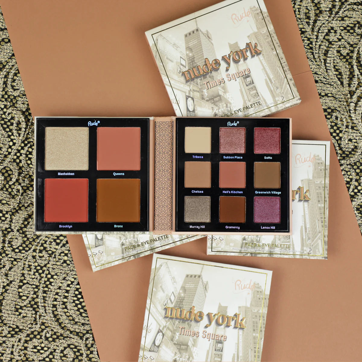 Paleta de rostro y ojos Nude York