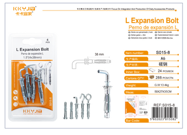 PERNO DE EXPANSION L 4X38MM GM1315-2G-58