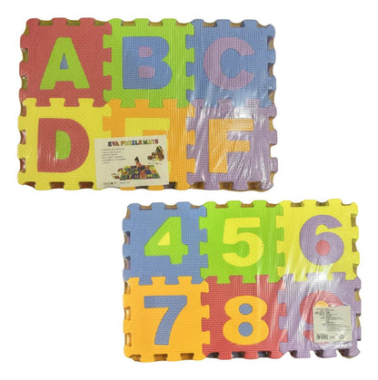 TAPETE FOMI ABEDECEDARIO-NUMERO 6PZAS GM1049-3C-3