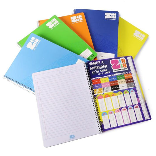LIBRETA C/ESPIRAL PROFESIONAL CUADRO GDE 100 HOJAS ZIN-0134