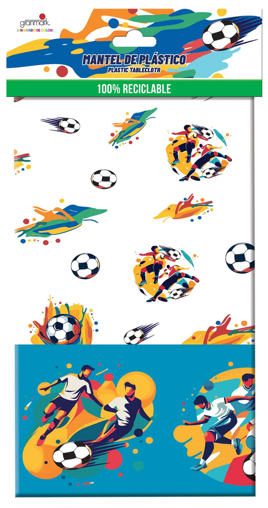 MANTEL DE PLASTICO FUTBOL 1.07x2.44MTS GRANMARK