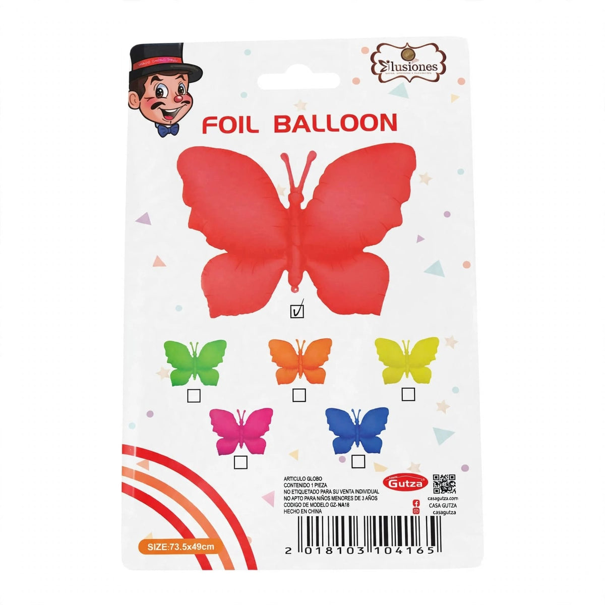 GLOBO MARIPOSA 98x75CMGZ-10416