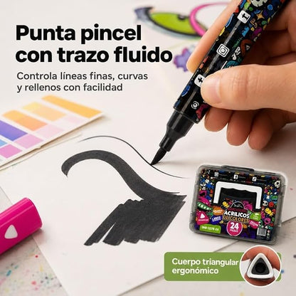 MARCADORES DE ACRILICO INDRA