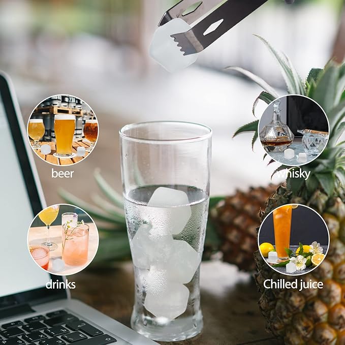 CUBOS DE HIELO REUTILIZABLES TRANSPARENTES 10 PZAS GM700-5F-14