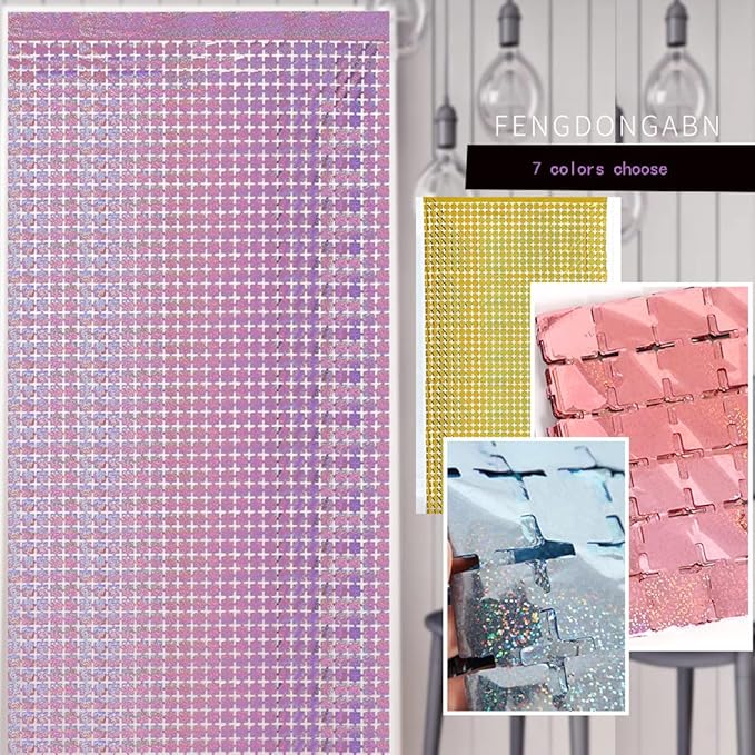 CORTINA METALICA CUADROS DESTELLOS GZ-10944