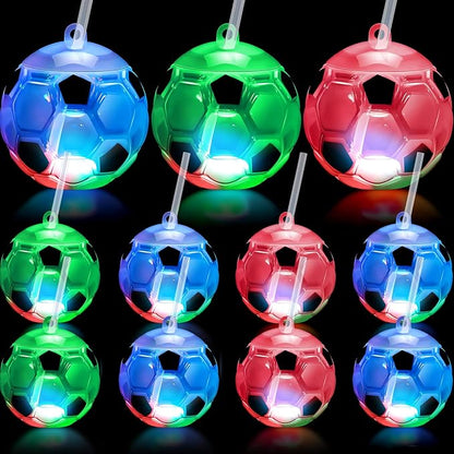 VASO BALON DE FUTBOL C/LUZ Y POPOTE GM415-4H-76