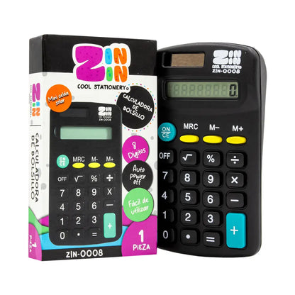 CALCULADORA DE BOLSILLO ZIN-0008 ZIN-0008-B