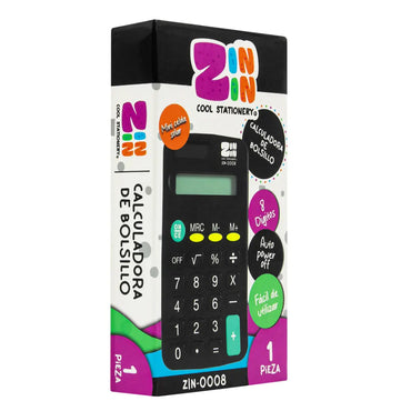 CALCULADORA DE BOLSILLO ZIN-0008 ZIN-0008-B