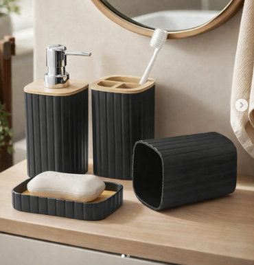 SET ACCESORIOS P/BAÑO 4PZAS GM106-1F-14