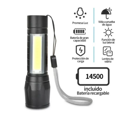 LAMPARA DE MANO RECARGABLE GM367-2N-18