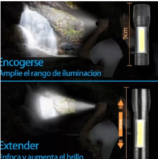 LAMPARA DE MANO RECARGABLE GM367-2N-18