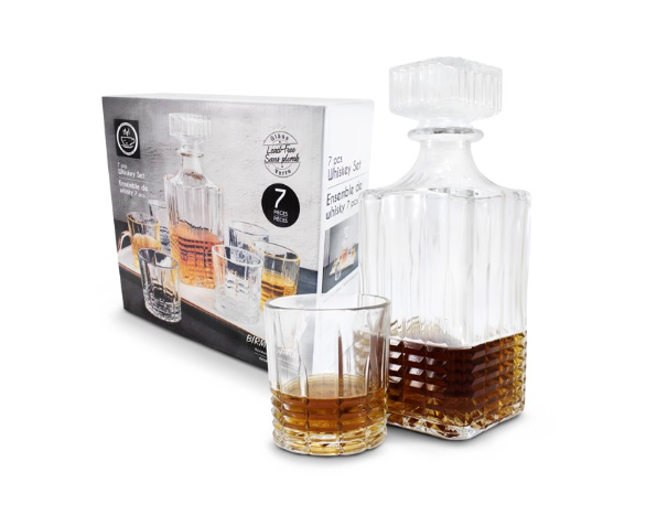 JUEGO DE 6 VASOS Y LICORERA 88575