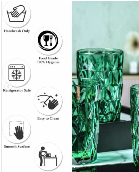 VASO HB LIBIA VERDE 400ML 3307V