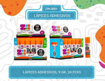 LAPIZ ADHESIVO ZIN ZIN