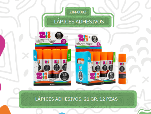 LAPIZ ADHESIVO ZIN ZIN