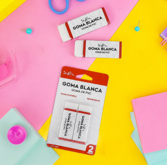 GOMA BLANCA 2 PZAS IND-1066
