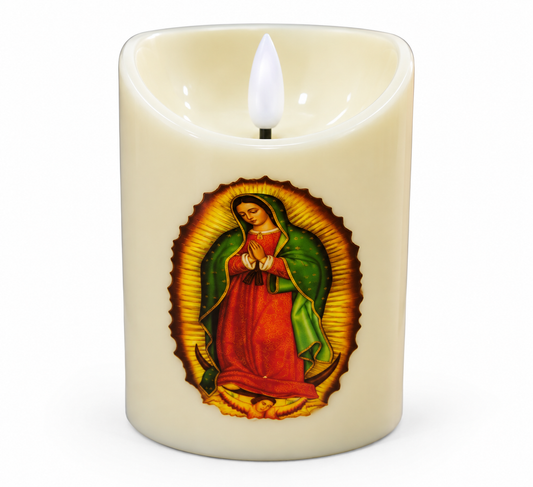 VELA LED VIRGENCITA 10X7.5CMS F2875