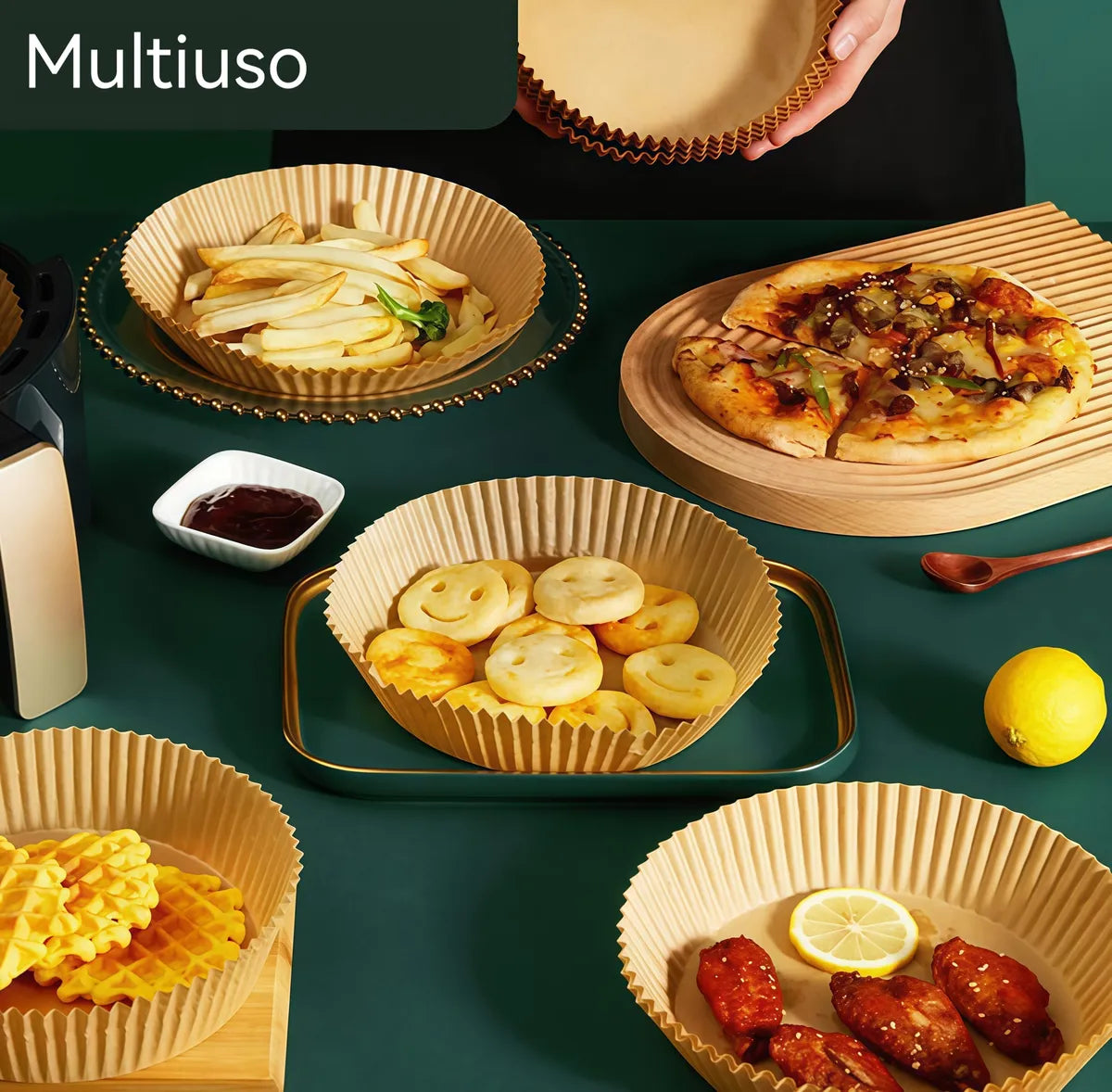 PAPEL P/FREIDORA DE AIRE FORMA CIRCULAR