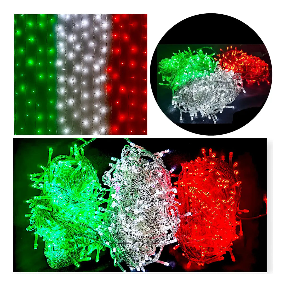720L SERIE CORTINA LED'S MAGICA TRICOLOR JL1920BR
