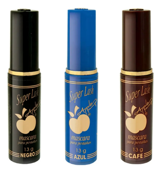 Rímel By Apple Super Lash Tono Negro, Azul Y Café
