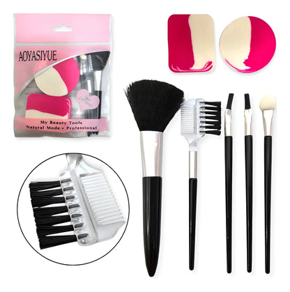 BROCHAS P/ MAQUILLAJE Y ESPONJA 7PZAS GM2-5G-45