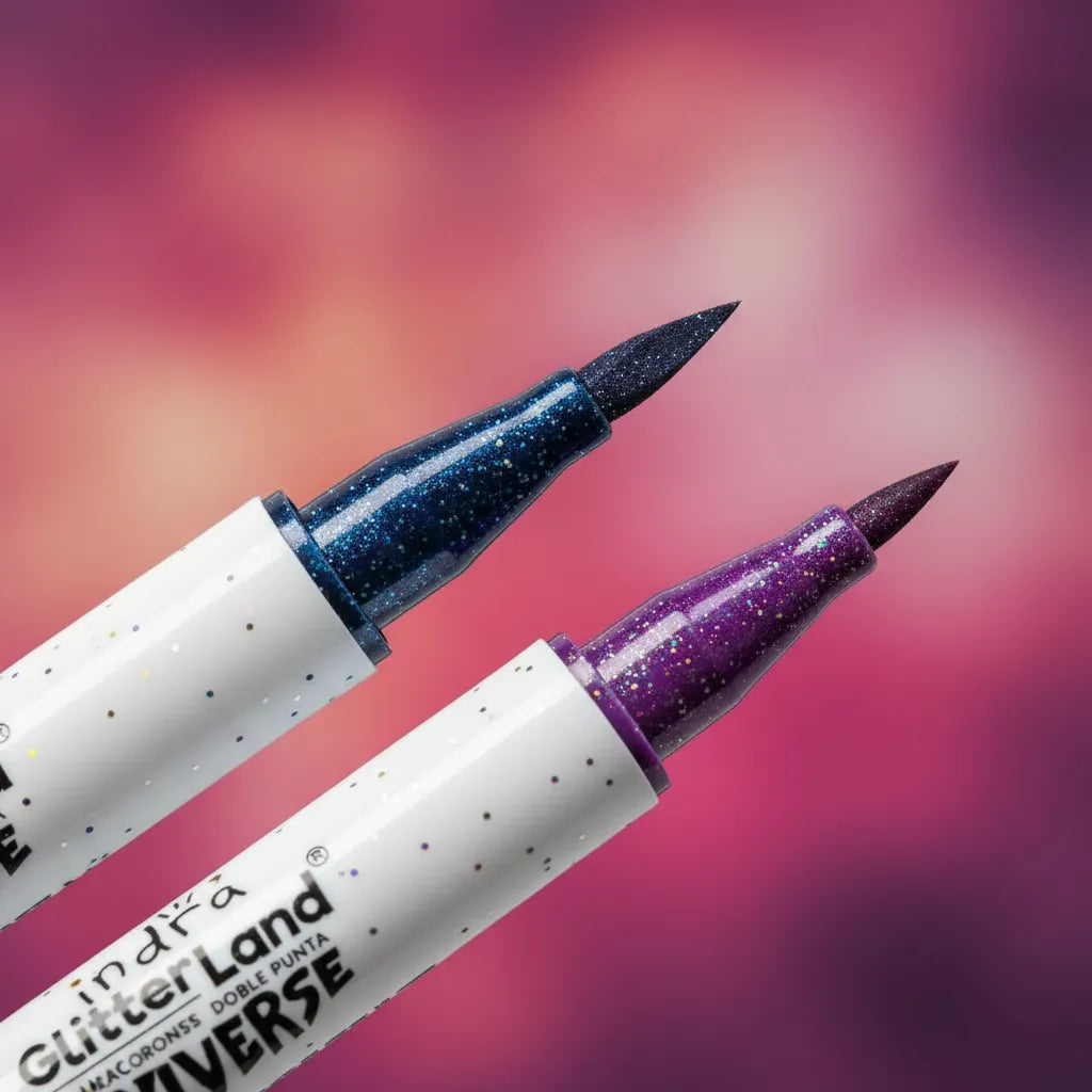 MARCADORES CON GLITTER INDRA