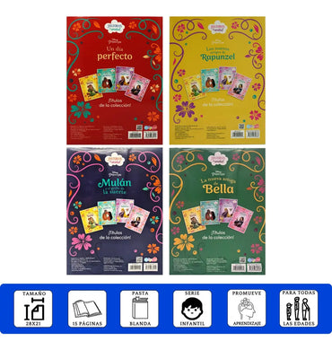 LIBRO DE CUENTOS 21x28 CM HISTORIAS DE PELICULAS DISNEY 16 PAG BBFUN2497