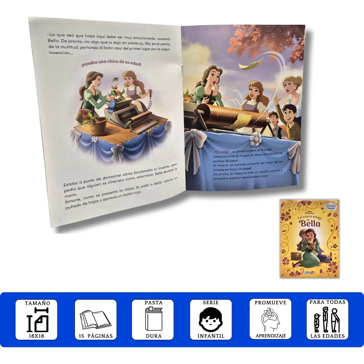 LIBRO DE CUENTOS 21x28 CM HISTORIAS DE PELICULAS DISNEY 16 PAG BBFUN2497