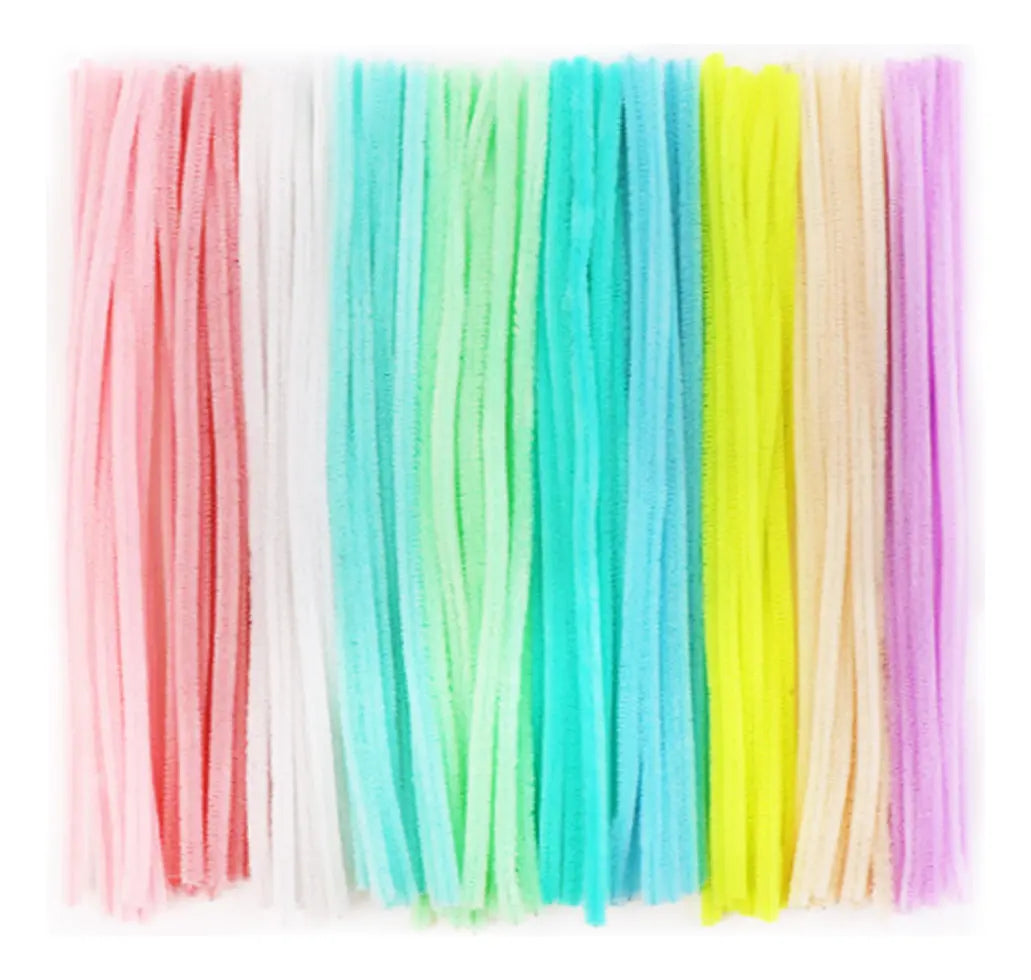 LIMPIA PIPAS PASTEL 30CM 100PZAS B5202