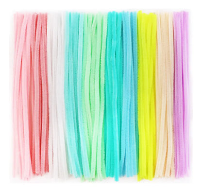 LIMPIA PIPAS PASTEL 30CM 100PZAS B5202