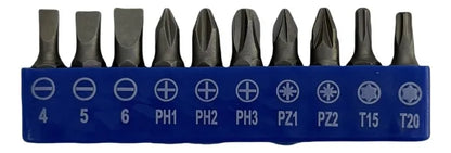 KIT DE 12 PUNTAS+EJE FLEXIBLE UNIVERSAL GM574-1G-23