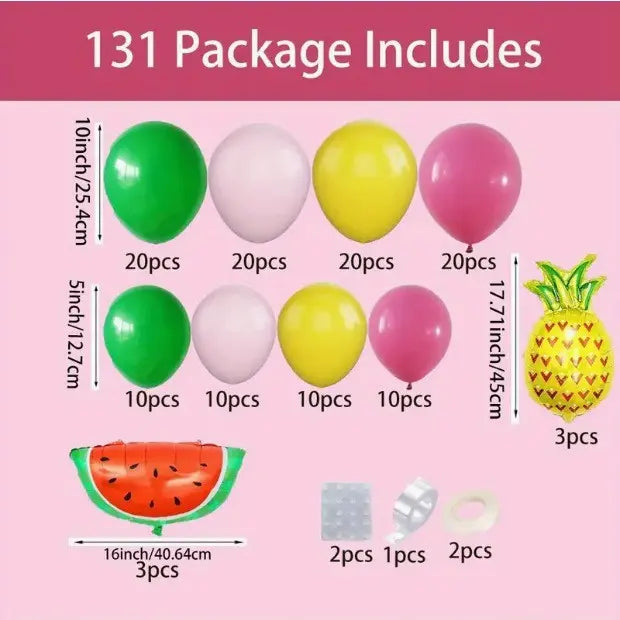 DECORACION CON GLOBOS TROPICAL 80PZAS GZ-10402