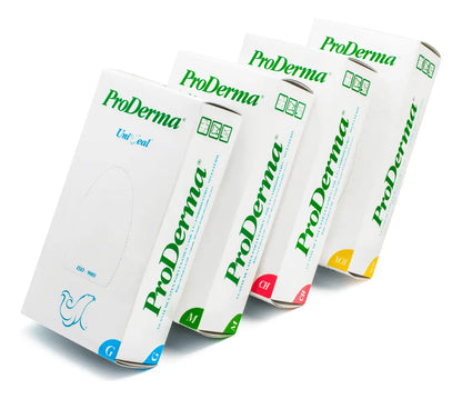 GUANTE PRODERMA LATEX  NO ESTERIL 100 PZ
