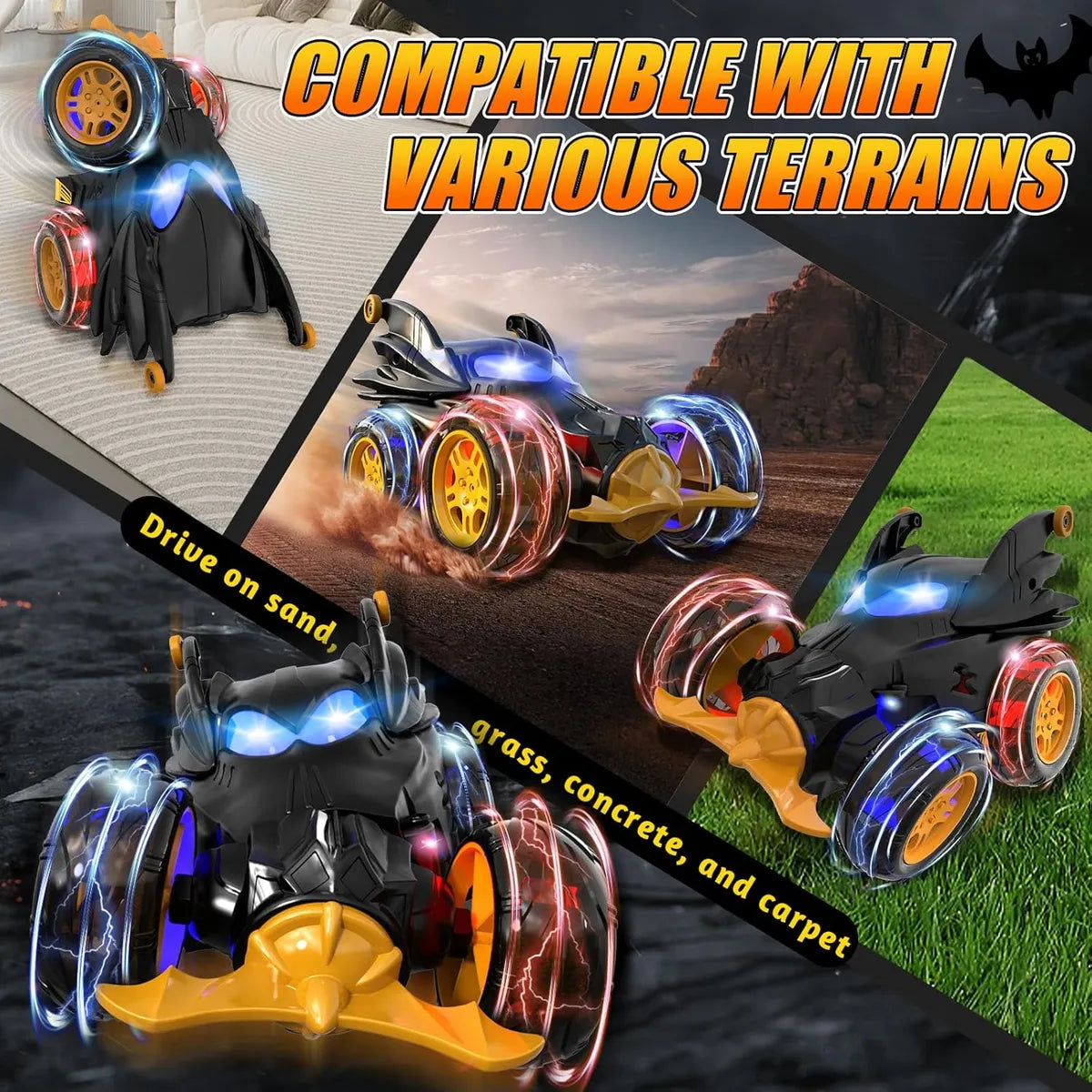 COCHE 360 BATMAN A CONTROL REMOTO KQ225029