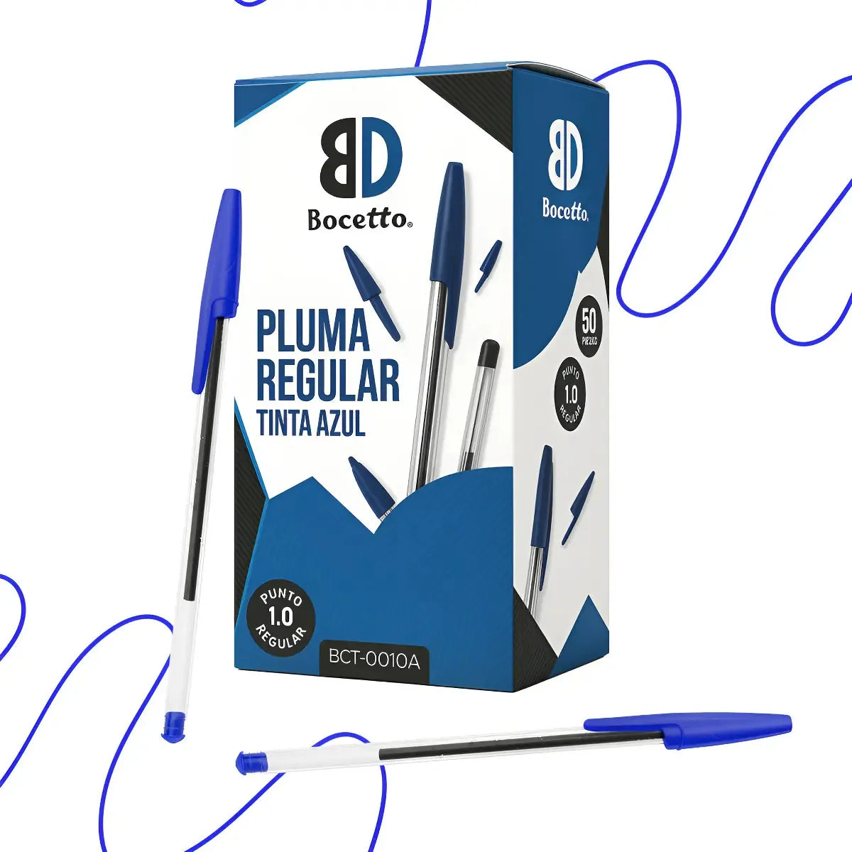 PLUMA REGULAR BOCETTO 50 PZAS