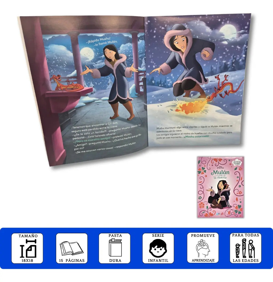 LIBRO DE CUENTOS 21x28 CM HISTORIAS DE PELICULAS DISNEY 16 PAG BBFUN2497