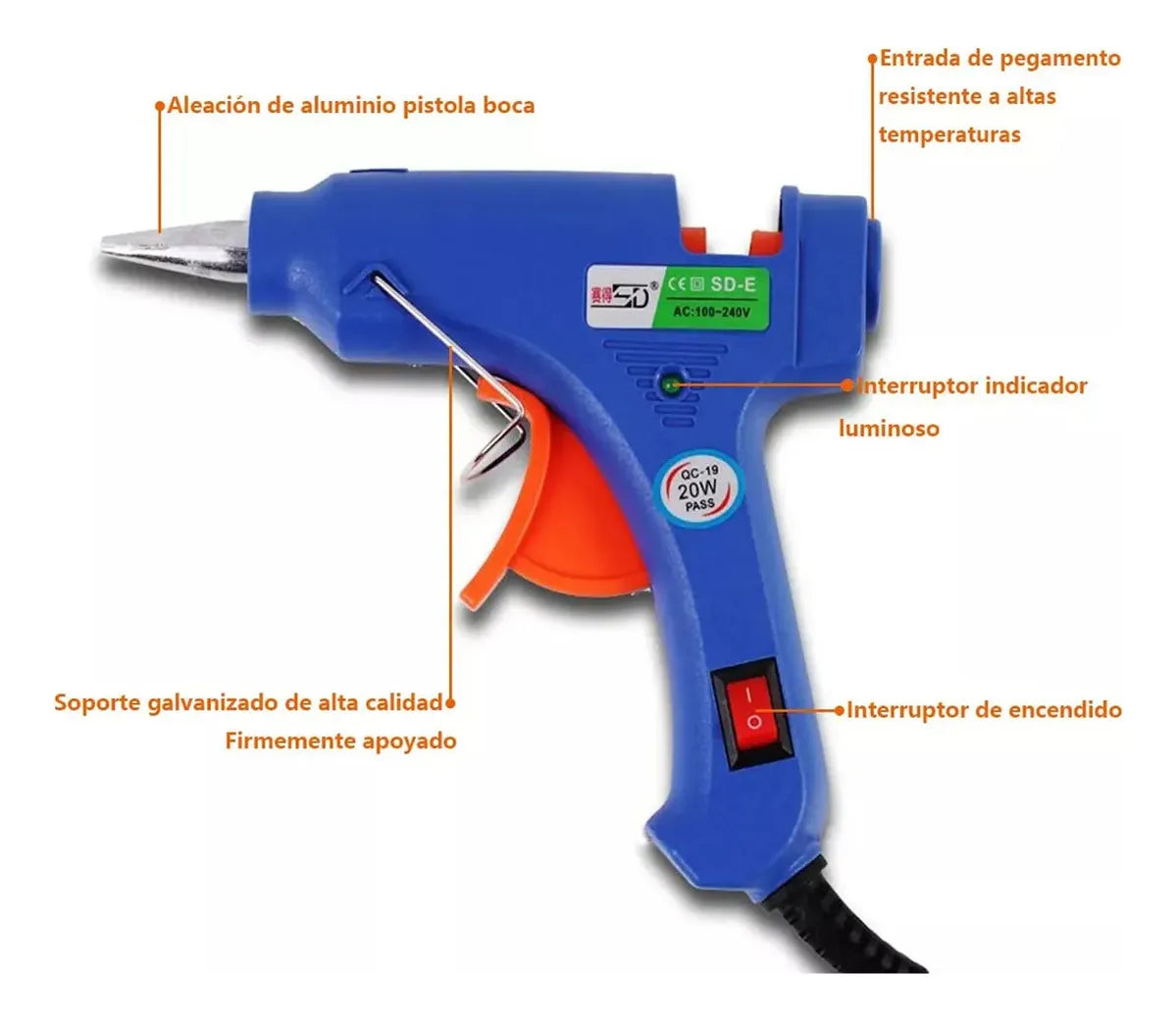 PISTOLA PARA SILICON GDE GM402-10H-35