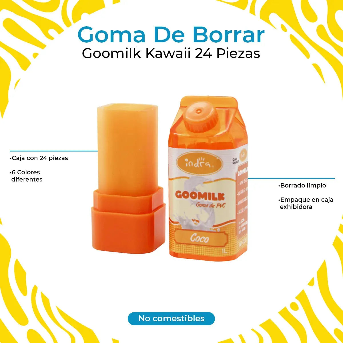 BORRADOR DE GOMA MILK IND-1220