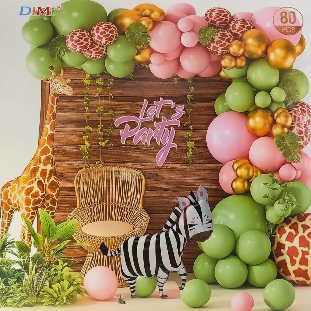 DECORACION CON GLOBOS ANIMAL 80PZAS GZ-10401