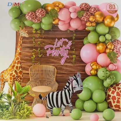 DECORACION CON GLOBOS ANIMAL 80PZAS GZ-10401