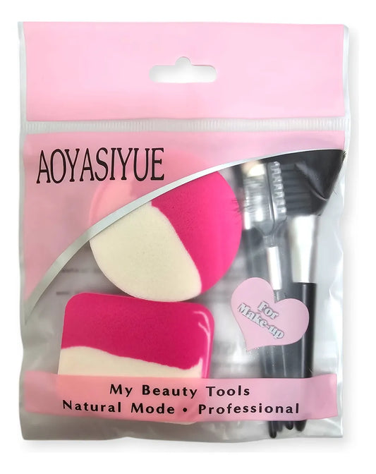 BROCHAS P/ MAQUILLAJE Y ESPONJA 7PZAS GM2-5G-45